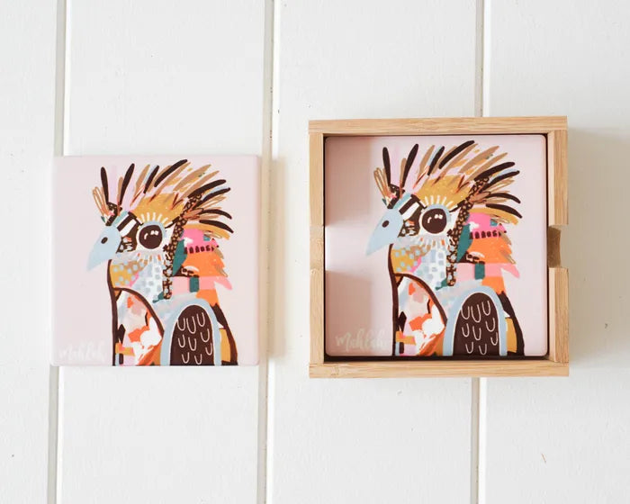 Ceramic Coaster - The Artist Lab - Inkheart - Offbeat Bird