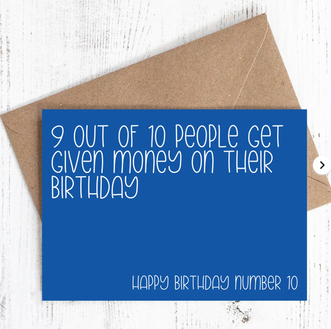 9 out of 10 people get given money