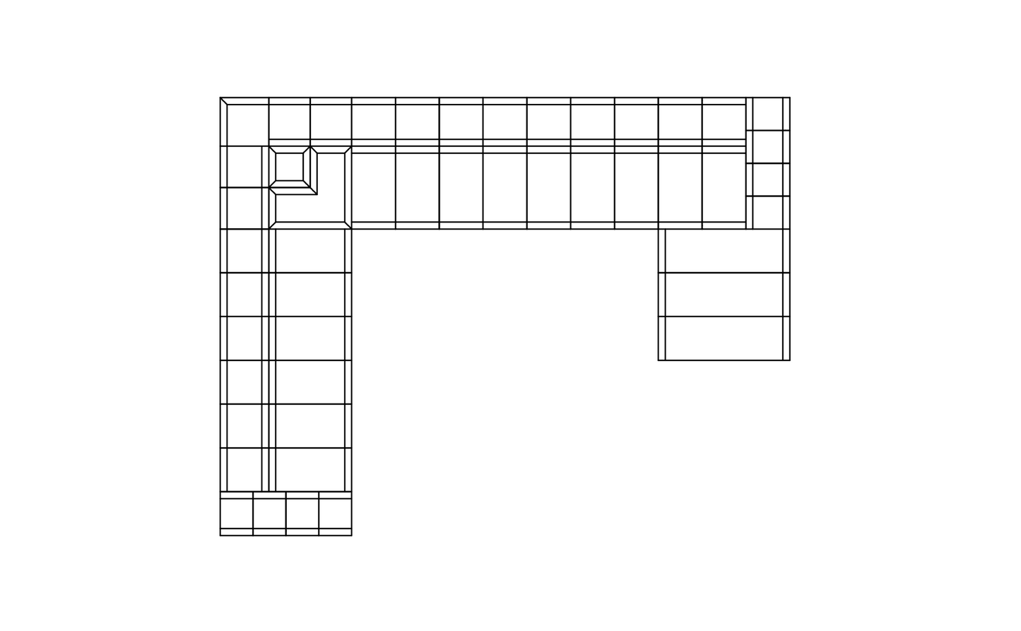 Connect Modular 5 Sofa Chaise