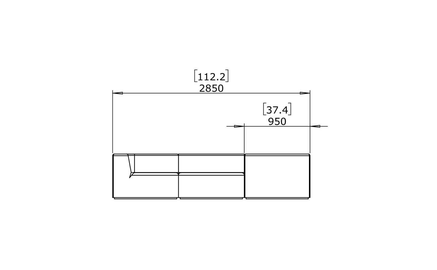 Relax Modular 5 L-Sectional