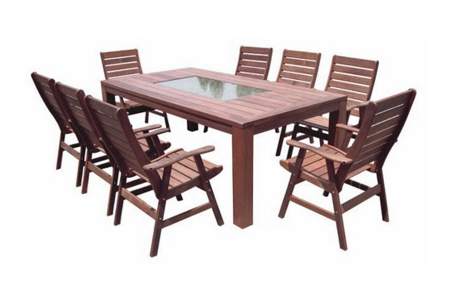 Morton Wide Board Granite Inlay Table