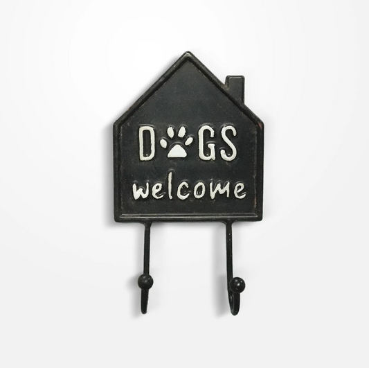 Metal Wall Hook - Dogs Welcome