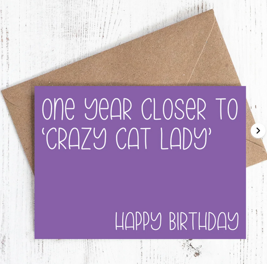 One year closer to "Crazy Cat Lady"