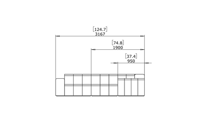 Connect Modular 5 Sofa Chaise