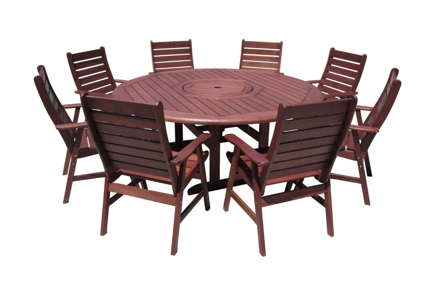 Morton Octagonal Table with Lazy Susan Insert